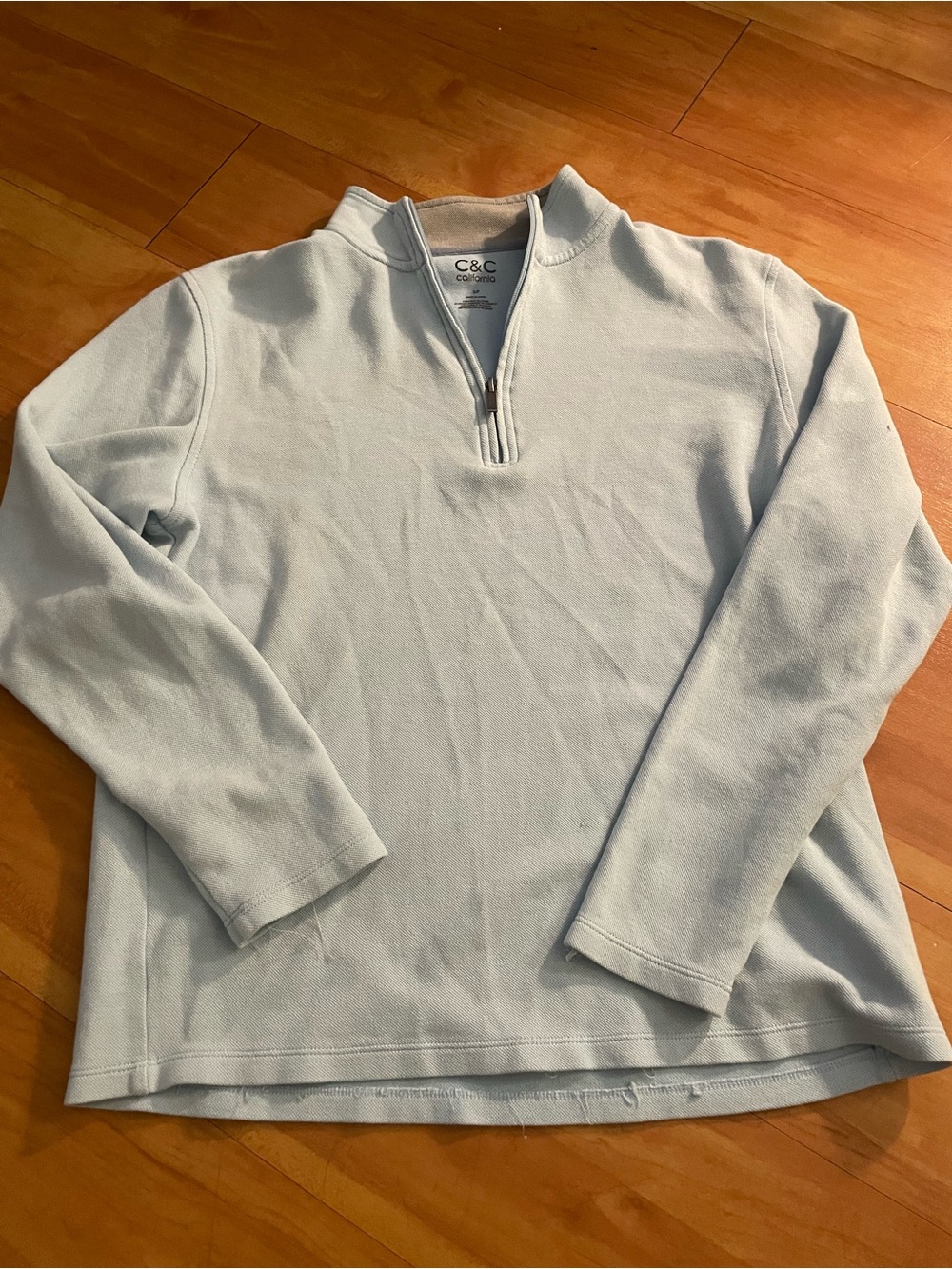 C&C California Pale Blue Quarter-Zip Pullover